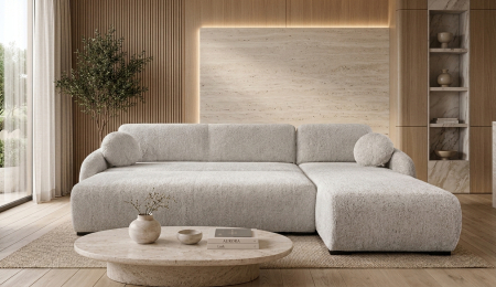 Mobilier D Concept - Coltar extensibil Haga dreapta - 243 x 195 cm