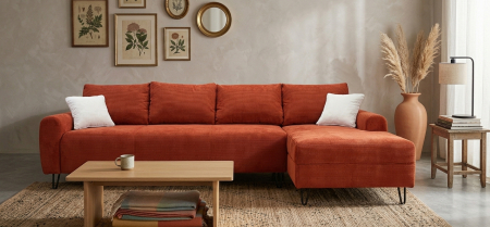 Mobilier D Concept - Colțar extensibil Porto 3 locuri + insulă – 305 × 195 cm