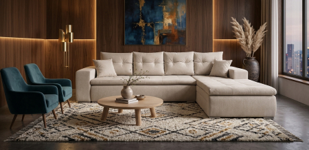 Colectia VIENNA - Coltar extensibil VIENNA - 300x200 cm, extensie 180x153 cm