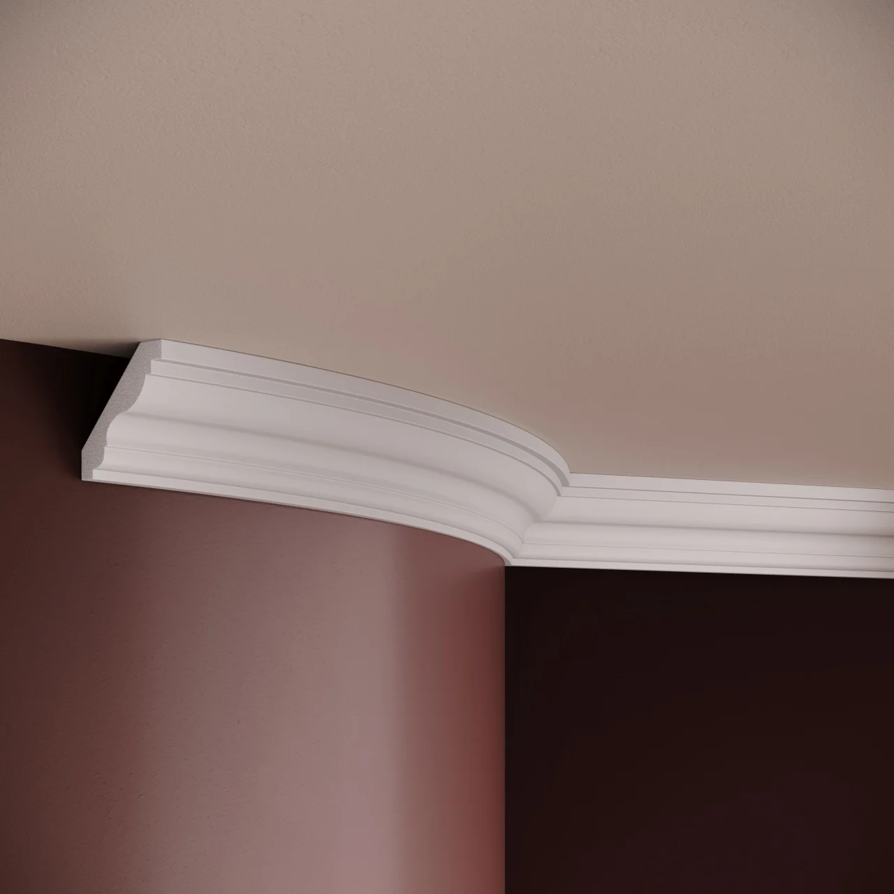 Cornise Tavan - Cornisa decorativa din poliuretan flexibil P904F - 5.5x5x200 cm