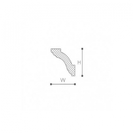 Cornisa decorativa poliuretan Z1250 35x35x2000 [1]