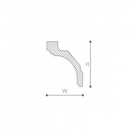Cornisa decorativa poliuretan Z20 87x87x2000 [1]