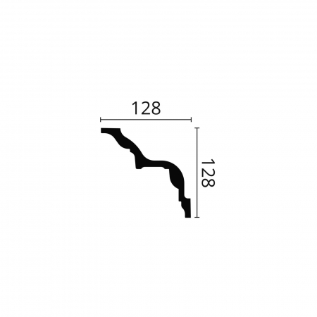 Cornisa decorativa poliuretan Z24 128x128x2000 [1]