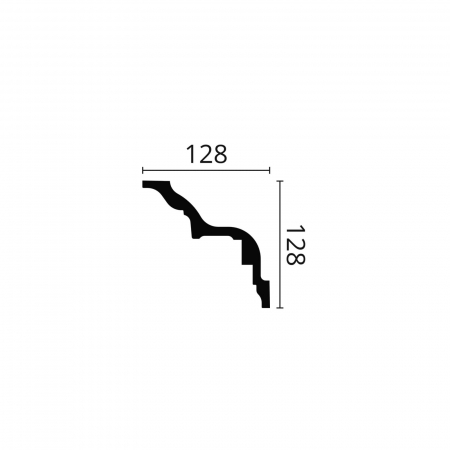 Cornisa decorativa poliuretan Z5 128x128x2000 [1]