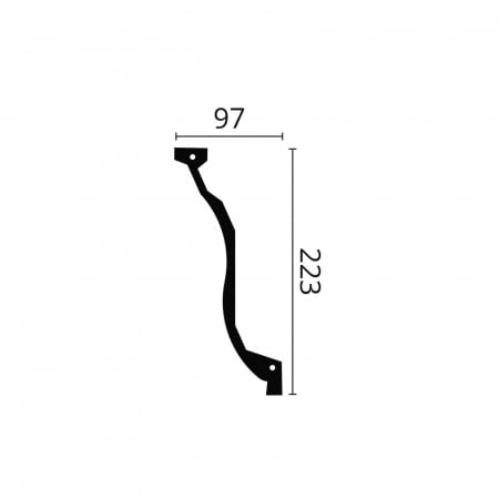 Cornisa decorativa poliuretan Z7 223x97x2000 [1]