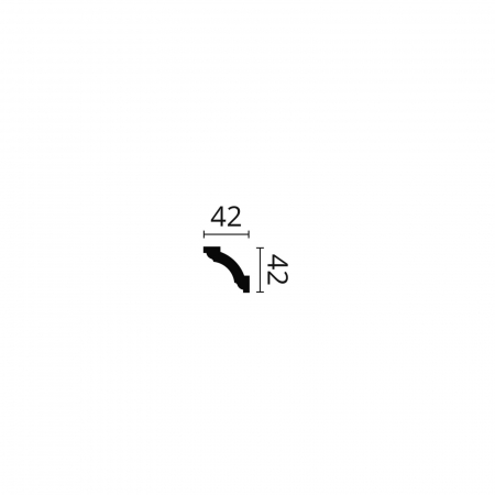 Cornisa flexibila tavan Z1240 42x42x2000 [1]