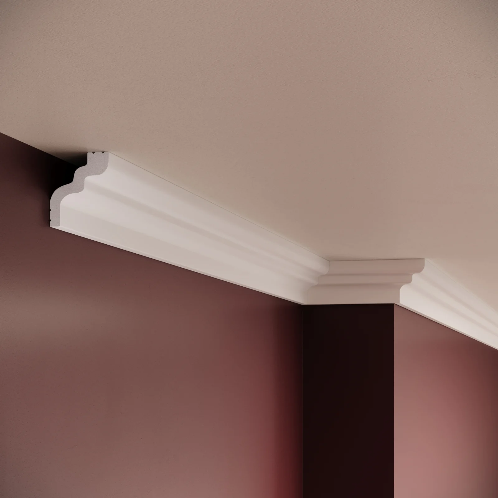 Cornise Tavan - Cornisa tavan C24 - 5x4.2x200 cm