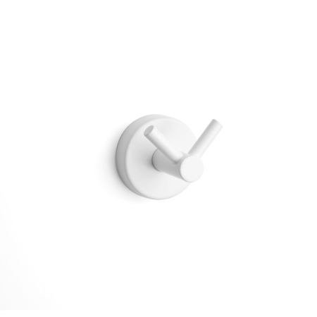 Colectia Uno - Cuier dublu baie 120266 BIANCO OPACO