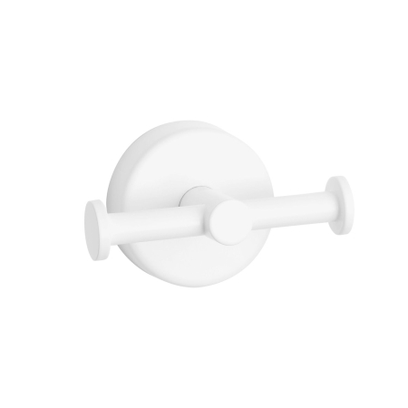 Colectia Moderno - Cuier dublu baie MODERNO BIANCO OPACO 2222