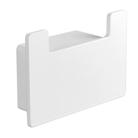 Accesorii Baie - Cuier dublu BIANCO OPACO NEO 820266 – finisaj ALB MAT