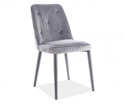 Scaune - Scaun Duran Velvet Gri , l46 x A46 x H86 cm