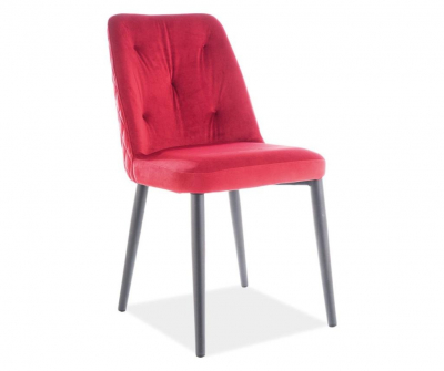 Scaune - Scaun Duran Velvet Rosu , l46 x A46 x H86 cm