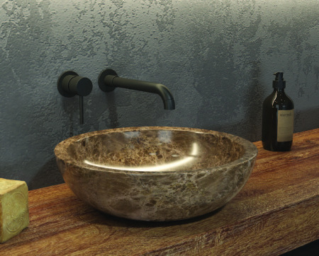 Obiecte Sanitare - Vas lavoar ELENA SBP - Ø400x120mm, GREY