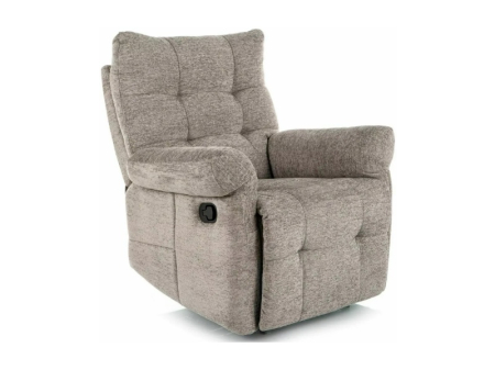 Fotolii Signal - Fotoliu ATOS RAVEN cu recliner manual, material textil gri 88x94-160xH103cm