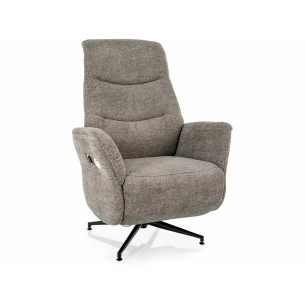 Fotolii Signal - Fotoliu Nestor Raven, gri, rotativ cu recliner electric