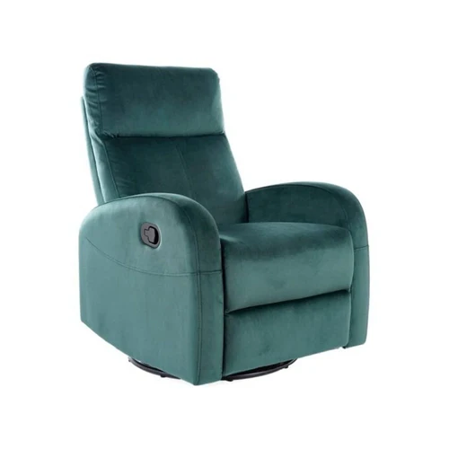 Fotolii Signal - Fotoliu recliner Olimp Velvet, verde închis, catifea, 72x80–160 x H101 cm
