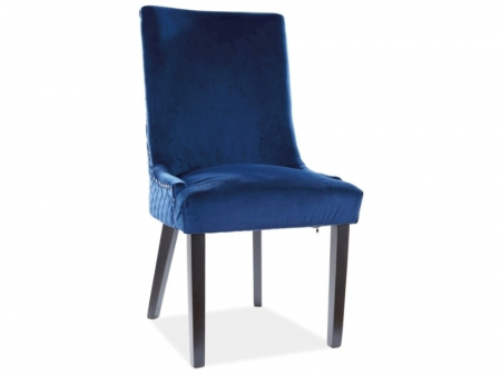 NOUTATI - Scaun Leon Velvet Albastru – 55lx45Ax99h cm