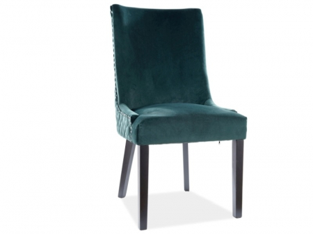 NOUTATI - Scaun Leon Velvet Verde – 55lx45Ax99h cm
