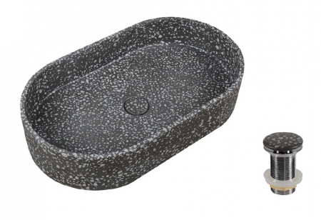 Obiecte Sanitare - Vas Lavoar LINUS - 600x350x120mm, VOLCANO