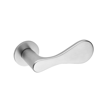 USI - Mâner DROP cu rozetă rotundă - Crom Satinat