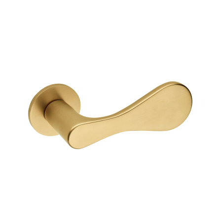 Manere PREMIUM - Mâner DROP cu rozetă rotundă - PVD antic aur satinat