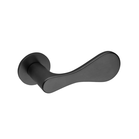 Manere PREMIUM - Mâner DROP cu rozetă rotundă - PVD grafit satinat