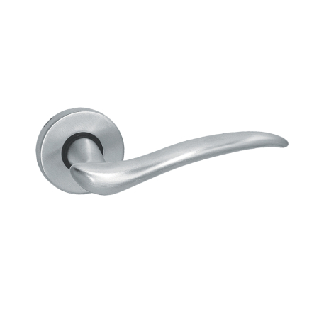 USI - Mâner KYRA cu rozetă rotundă - Crom Satinat
