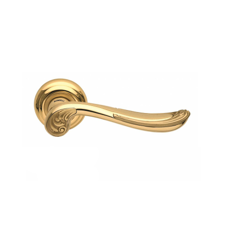 Manere PREMIUM - Mâner LORD cu rozetă rotundă - Alamă lăcuită