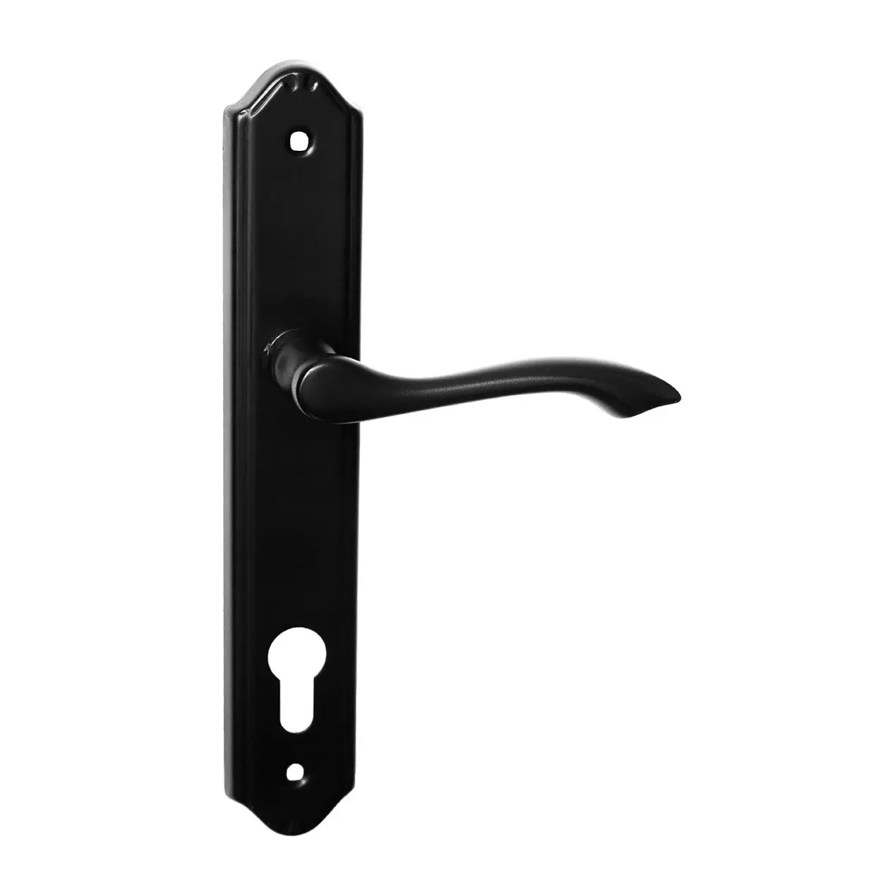 Manere RUSTICE - Mâner MADEIRA cu șild nuanță Fier forjat - negru