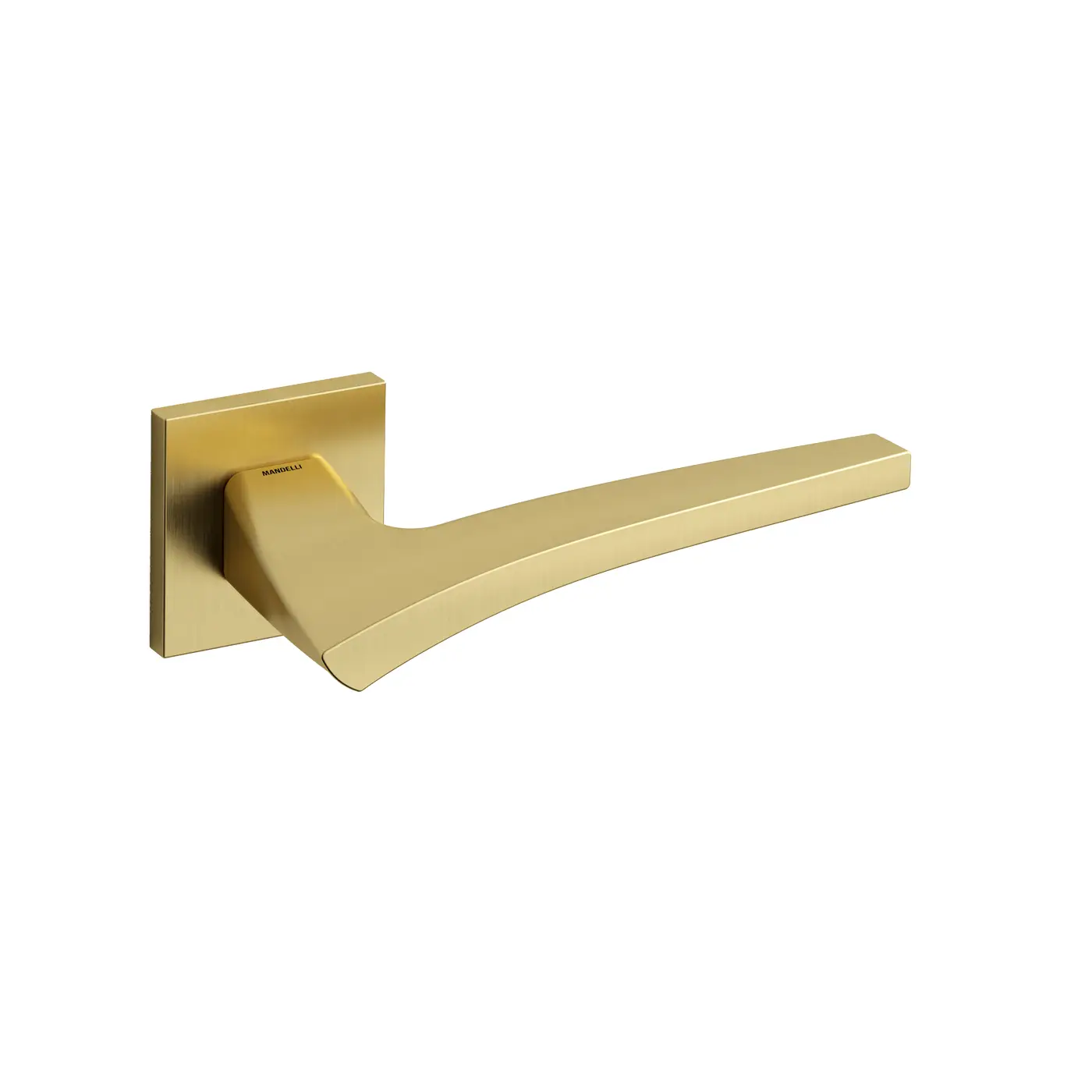 USI - Mâner Mandelli ASTRID cu rozetă pătrată - Nichel satinat