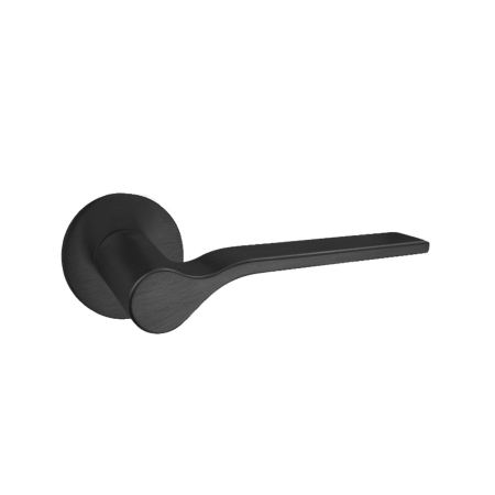 Manere STANDARD - Mâner ONDA cu rozetă rotundă - Negru Mat