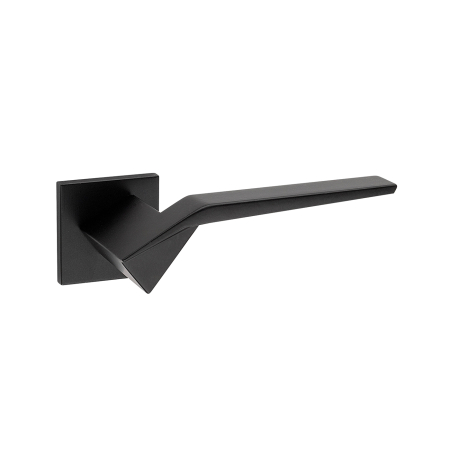 Manere STANDARD - Mâner ORIGAMI cu rozetă pătrată - Negru Mat