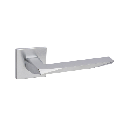 Manere Usi - Mâner PRISMA cu rozetă pătrată - Crom Satinat
