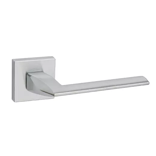 Manere STANDARD - Mâner PURA cu rozetă pătrată - Crom Satinat