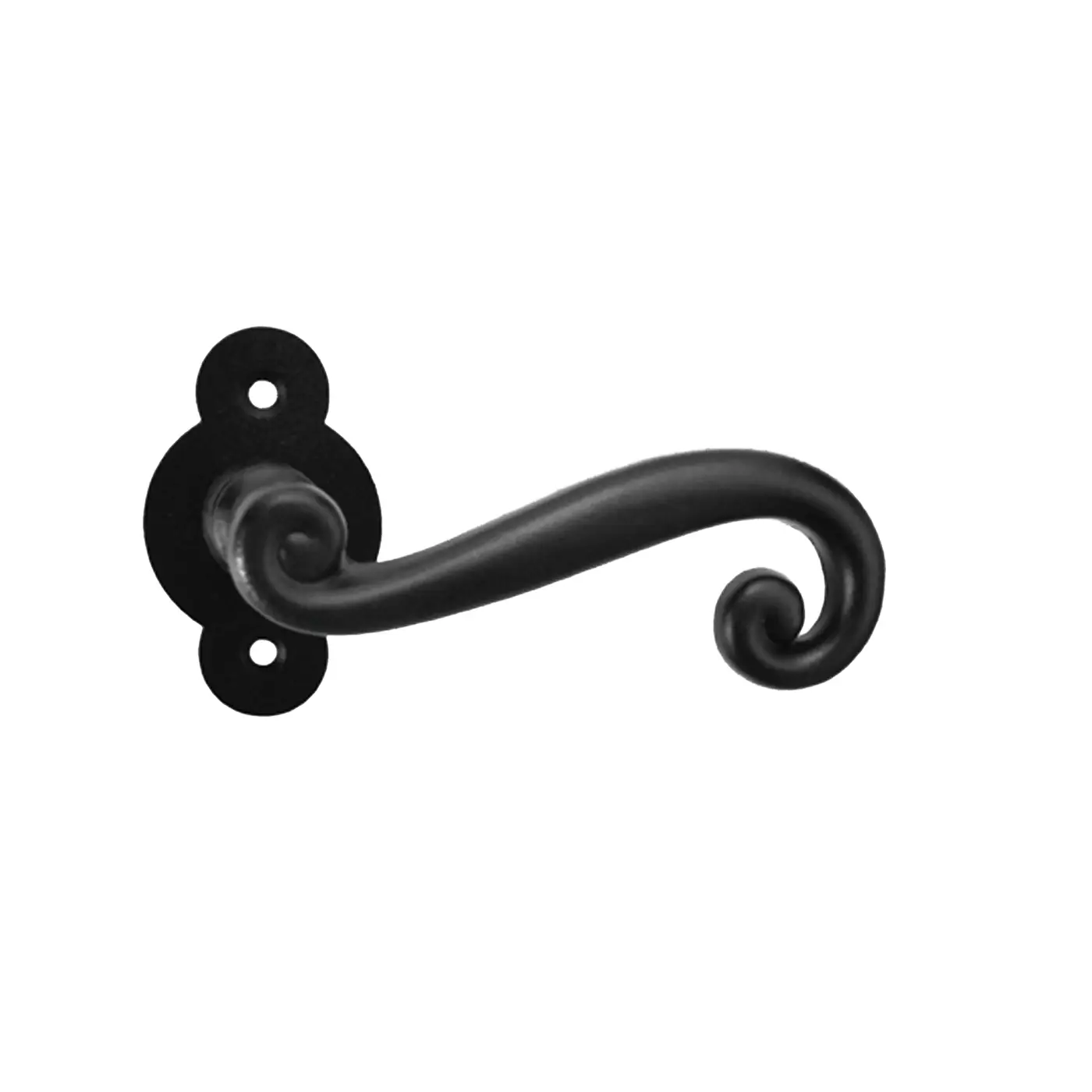 Manere RUSTICE - Mâner SERRANO DDF cu rozetă ornamentată - Negru