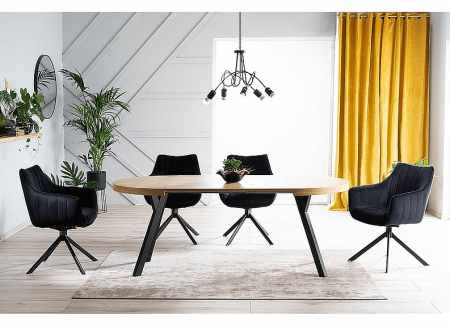 NOUTATI - Masa extensibila Domingo stejar – h76 cm