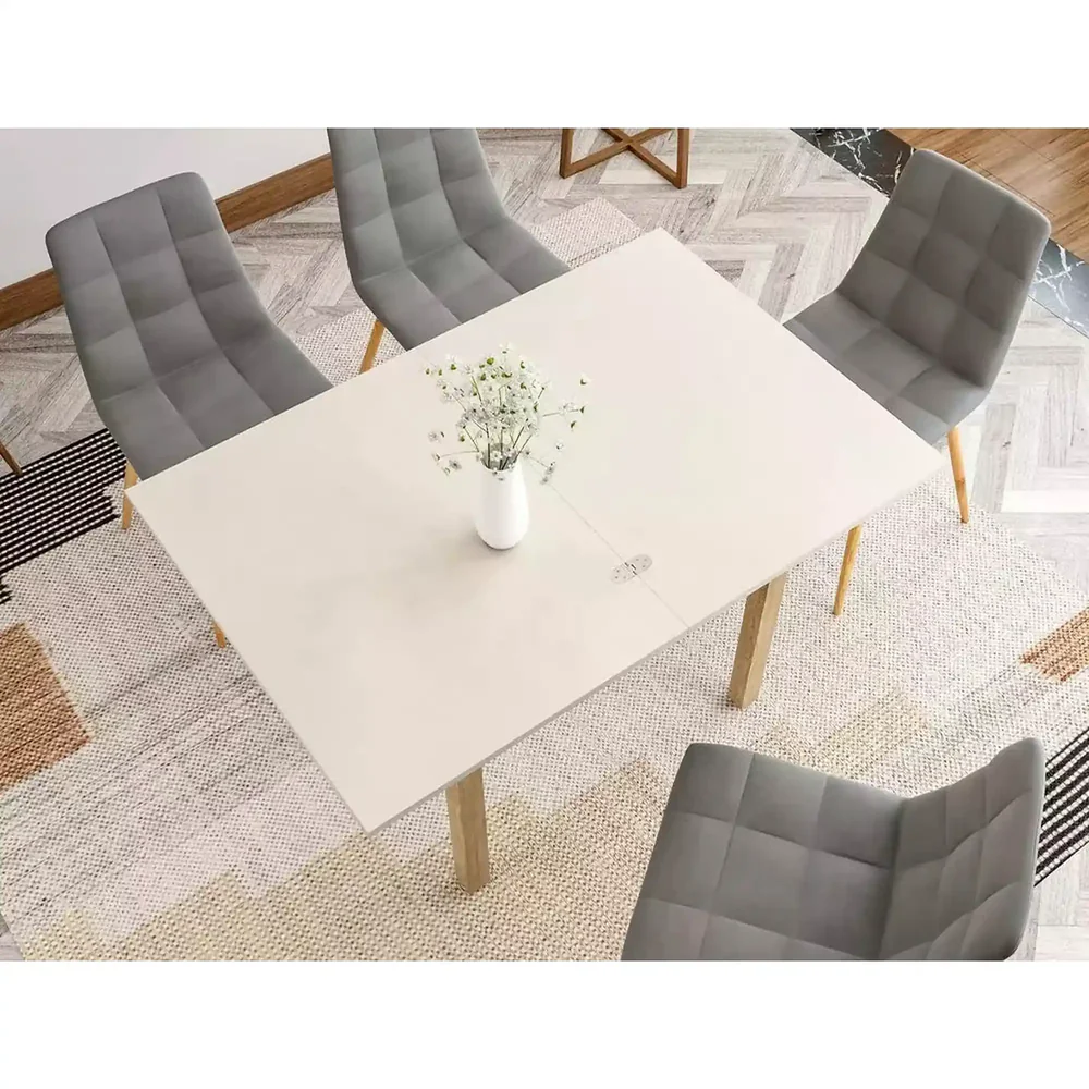 Mese - Masa extensibila FLIP, casmir/stejar, PAL laminat, 80/160x80x78 cm