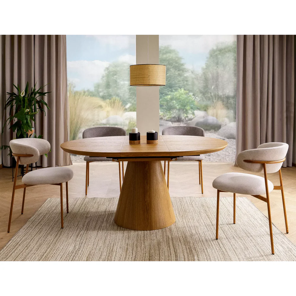 Mese si Scaune 2 - Masa extensibila living ANGEL II, stejar, 120/160x120x75 cm