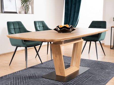 NOUTATI - Masa Santiago - Extensibila - Furnir - l90 x h76 x L160-220 cm