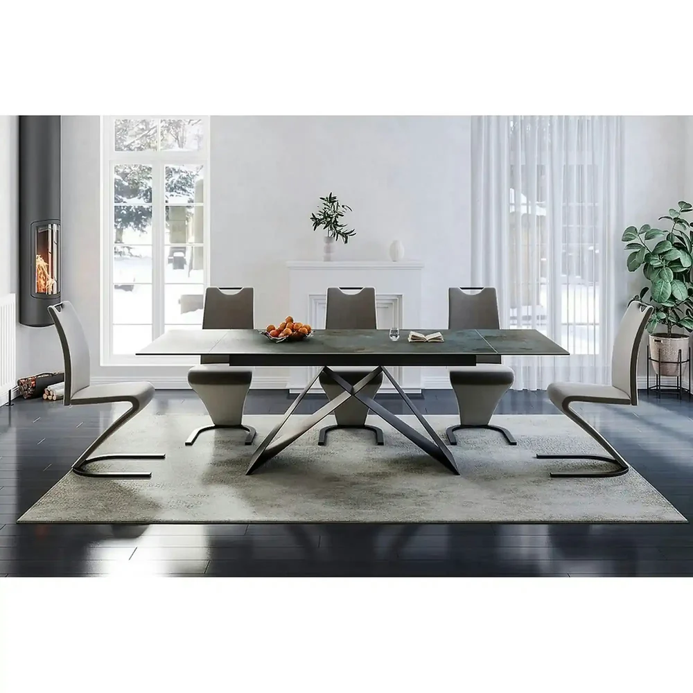 Mese dreptunghiulare - Masa extensibila Westin Ossido Verde L160-240 cm x l 90 cm x h 77