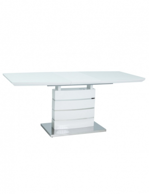Masa Leonardo Alb Gloss - Extensibila - L 140/180 x I 80 x H 76 cm [1]