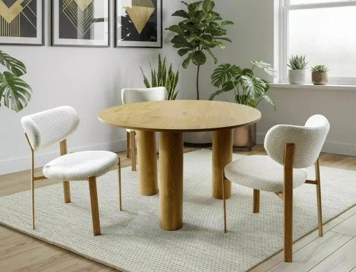Mese si Scaune 2 - Masa rotunda Montana stejar ø120/h76 cm