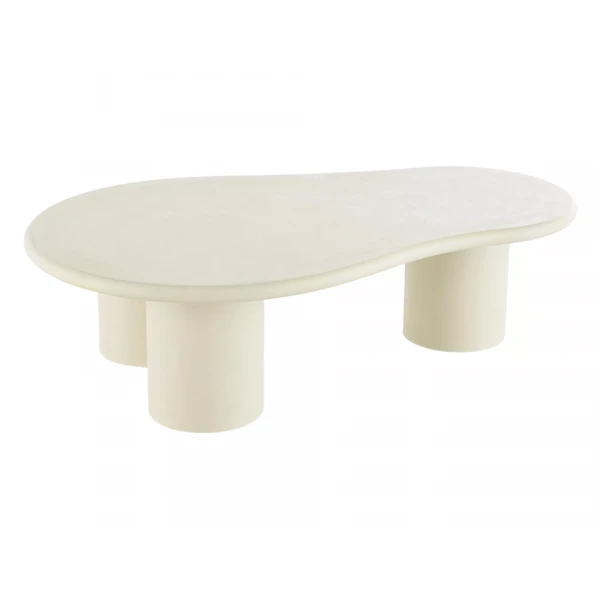 Mese - Masa Selena - L130xl80 cm, culoare Ecru