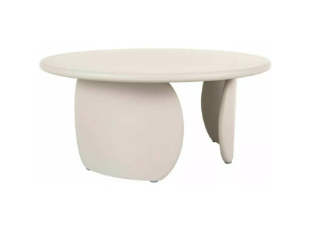 Mese - Masuta NOEMI 80xH35cm - BEIGE din MDF lacuit bej
