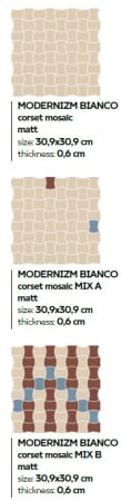 MODERNIZM BIANCO MOZAIC [3]