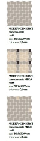 MODERNIZM GRYS MOZAIC [4]