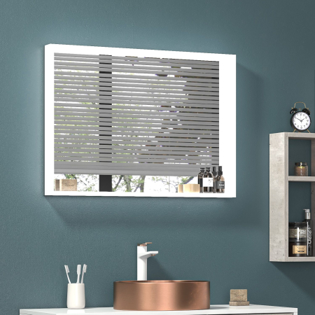 Oglinzi Baie - Oglinda LED EVA, Ø 60x80 cm