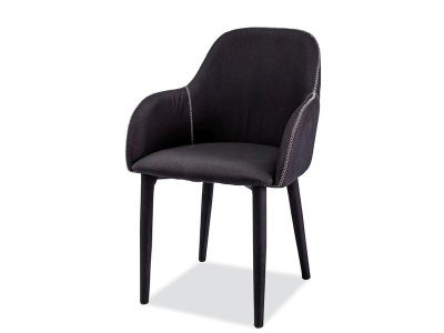 Scaune living - Scaun Oscar Negru  -  l56x A47 x H87 cm