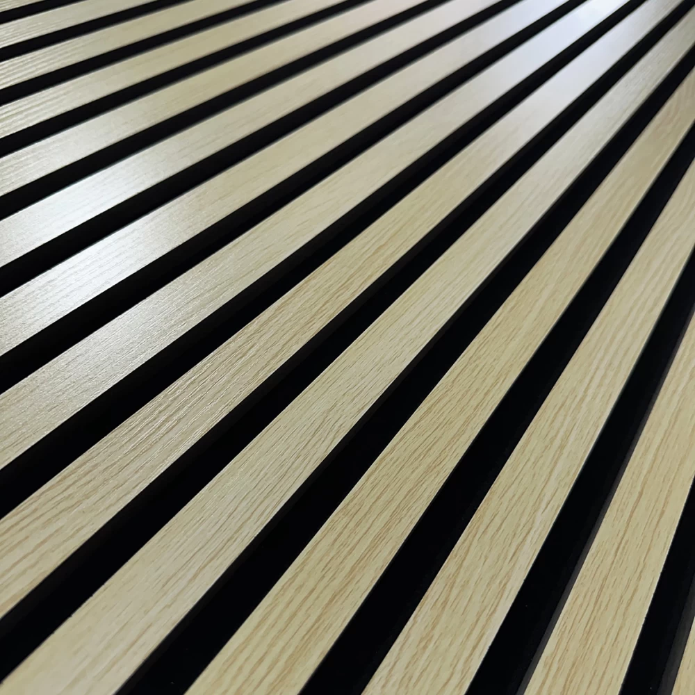Panou acustic galben, lemn decorativ [2]