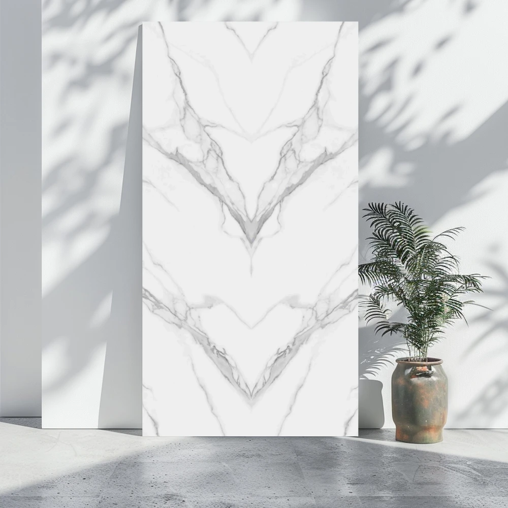 Panou Decorativ PVC - Panou decorativ din PVC, cu finisaj de marmura, gri
